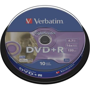Verbatim 43576 DVD+R Advanced Azo+ 16X LightScribe Surface Version 1,2 4,7 Go Spindle de 10Vendu paramazon