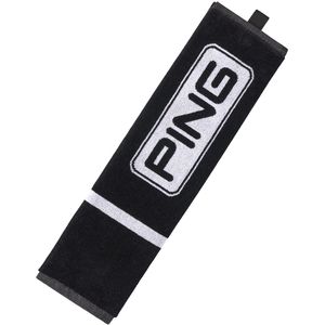 Ping Serviette de frappe Trifold, noir/blanc pas cher
