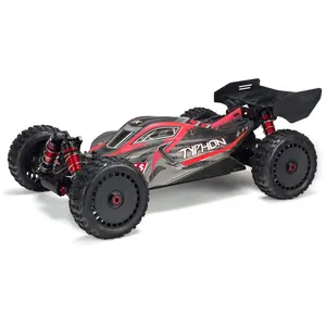 Arrma Body Painted w/Decals Typhon 6S Black/Red