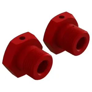 Aluminum Wheel Hex 17mm Red (2) Arrma