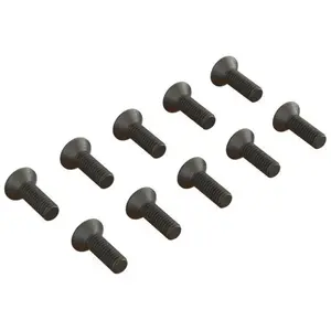 Flat Head Hex Machine Screw M2.5x8mm (10)