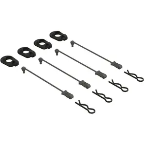 Arrma Body Clip Retainers 1/5 Scale (Black 4)