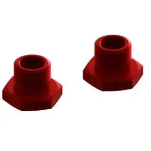 Jante en aluminium Hex 17 mm 14,6 mm d'épaisseur Rouge (2)