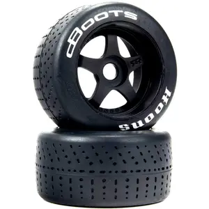 ARRMA DBoots Hoons 53/107 2.9 Pneu à Courroie prémonté, Blanc, 17 mm Hexagonal, 5 Rayons (2)