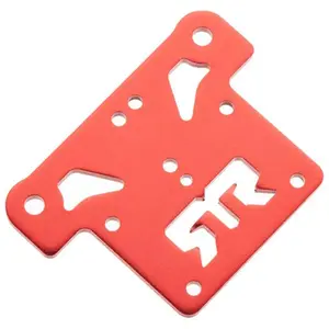 Arrma Ar320195 Plaque supérieure en Aluminium, Argent/Bleu
