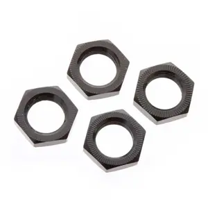 ARRMA Ar310449 Écrou de Roue en Aluminium (4 pièces), Noir, 17 mm