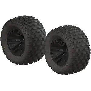 Arrma Ar550044 - Dboots Fortress Mt Tire Set Glued Blk (2)