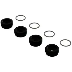 ARRMA ARA330775 Lot de 4 anneaux toriques en aluminium Noir