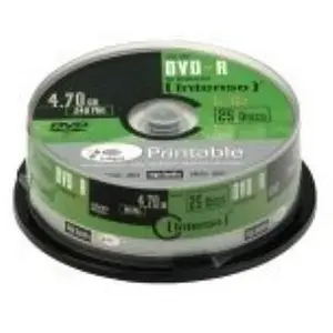 Comparateur de prix : Intenso DVD-R Capacité 4,7 Go Vitesse 16x DVD imprimable Résistant aux rayures Lot de 25 (Import Allemagne)