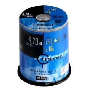 Comparateur de prix : Intenso 4111156 DVD + R 16 x Lot de 100 Cakebox