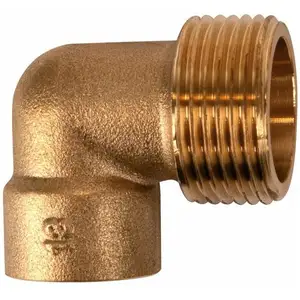 Raccord laiton coudé 90° à souder - M 1' - Ø 28 mm - Conex / Bänninger pas cher