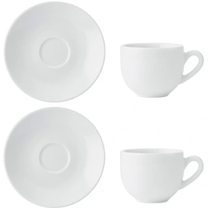 Mikasa - 2 Tasses & Soucoupes en Porcelaine Mikasa Chalk blanches - D.12 cm T.UVendu paramazon