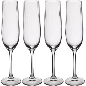 Mikasa - 4 Flûtes en Cristal Mikasa Treviso transparents -  190 ml T.U