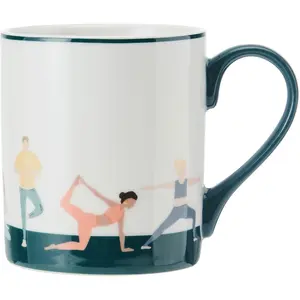 Mikasa - Tasse en Porcelaine imprimée blanche - 280 ml T.U pas cher