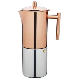 Comparateur de prix : La Cafetière Cafetière à expresso en cuivre en acier inoxydable 600 ml