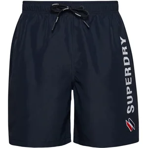 Comparateur de prix : Superdry Short de Bain Code Applque 48 cm W2, Bleu foncé, S Homme