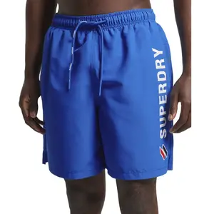 Comparateur de prix : Superdry Code APPLQUE 19INCH Swim Short Bain W2, Racer Cobalt, S Homme