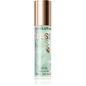 Revolution Glass Kiss huile pailletée lèvres teinte Pixiedust Green 5.... pas cher