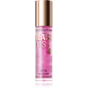 Revolution Glass Kiss huile pailletée lèvres teinte Enchanted Purple 5... pas cher