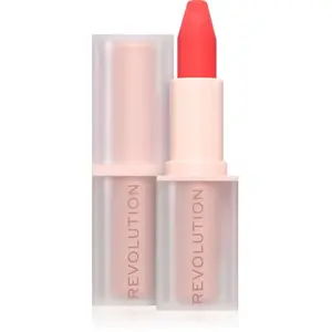 Revolution Lasting Kiss Lipstick, Rouge à Lèvres Longue Tenue, Fini Mat, Rouge Vibrant pas cher