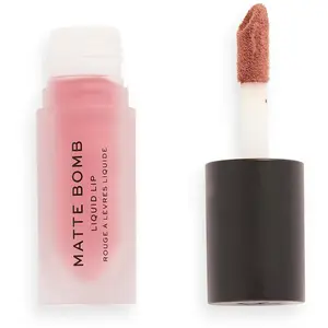 Revolution Make Up Matte Bomb liquid lip #delicate brown