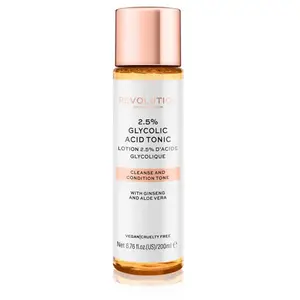 Revolution Skincare Glycolic Acid Tonic 2,5% cleanse and condition skin tone 200 ml pas cher