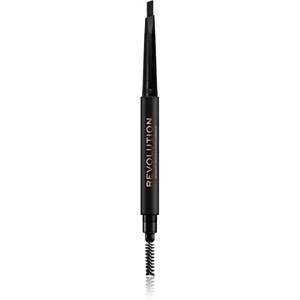 Comparateur de prix : Makeup Revolution Duo Brow Definer crayon sourcils précision teinte Dark Brown 0,25 g