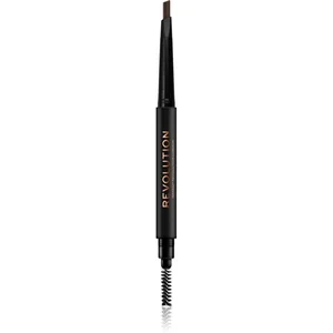 Makeup Revolution Duo Brow Definer crayon sourcils précision teinte Medium Brown 0,25 g