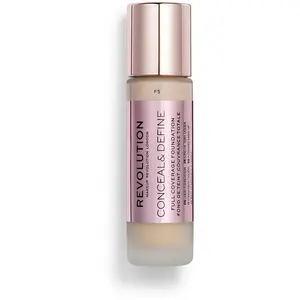 Makeup Revolution, Conceal & Define, Fond de Teint, F5, 23ml pas cher