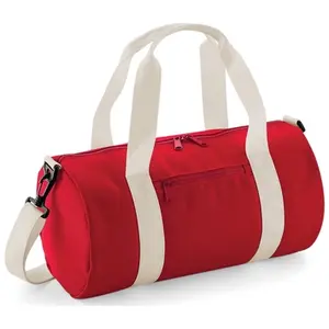 Bagbase Mini Barrel Shoulder Bag One Size rouge/blancVendu parspartoo