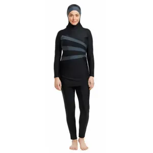 Comparateur de prix : Burkini femme Zoggs Meelup Modesty Noir 44 462163-BKGY