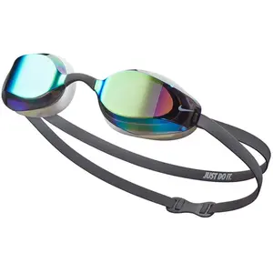 Lunettes de natation Nike Swim Vapor Mirrored noir avec verres à effet miroir bleu