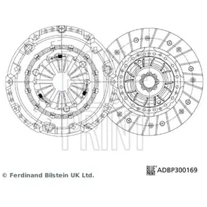 Blue Print Kit d'embrayage pour VOLKSWAGEN: Transporter (Ref: ADBP300169) pas cher