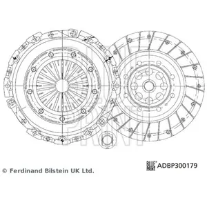Blue Print Kit d'embrayage pour PEUGEOT: 307 (Ref: ADBP300179) pas cher