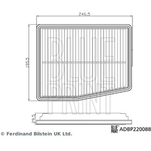 Filtre à air ADBP220088 Blue Print ADBP220088 pas cher