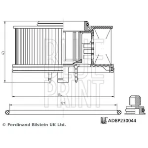 Comparateur de prix : Blue Print Filtre à carburant pour HYUNDAI: Santa Fe & KIA: Sorento (Ref: ADBP230044)