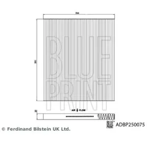 Blue Print Filtre d'habitacle (Ref: ADBP250075) pas cher
