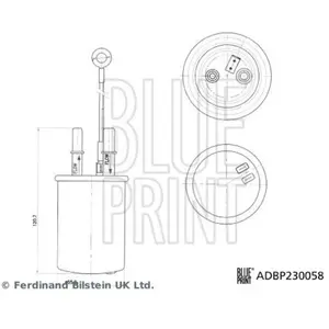 Blue Print Filtre à carburant pour MG: MG ZS (Ref: ADBP230058) pas cher