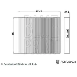 Blue Print Filtre d'habitacle pour TOYOTA: Aygo (Ref: ADBP250078) pas cher