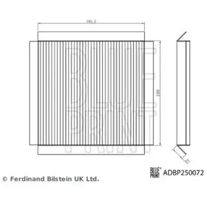 Blue Print Filtre d'habitacle (Ref: ADBP250072) pas cher