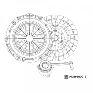 Kit d'embrayage SMARTFIT Solution Kit ADBP300013 Blue Print ADBP300013 pas cher