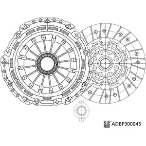 Kit d'embrayage ADBP300045 Blue Print ADBP300045