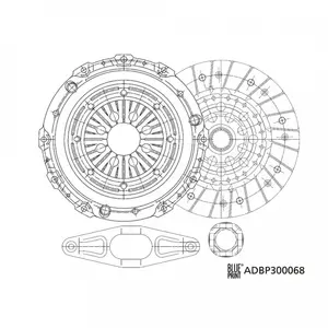 Comparateur de prix : Blue Print Kit d'embrayage pour BMW: Série 3, Série 5, X3, Z4, X1 (Ref: ADBP300068)
