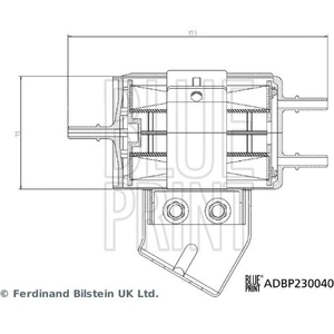 Filtre à carburant ADBP230040 Blue Print ADBP230040 pas cher