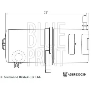 Blue Print Filtre à carburant pour VOLKSWAGEN: Amarok (Ref: ADBP230039) pas cher