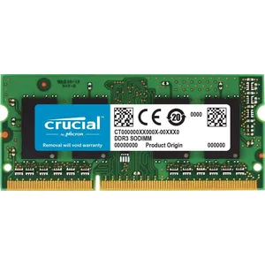 Crucial RAM CT51264BF160B 4GB DDR3 1600 MHz CL11 Laptop Memory , Green pas cher