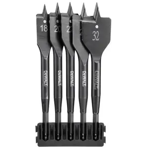 Comparateur de prix : DeWalt Barrette de 5 mèches à bois plates DEWALT DT70832-QZ