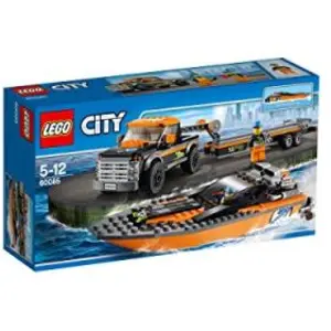 Lego® city - 60085 - jeu de construction - le 4x4 avec hors -bord pas cher