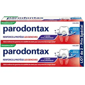 Comparateur de prix : Parodontax Renforce & Protège Menthe Fraîche Blancheur, bitube