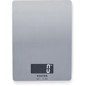 Salter 1103 SSDR Balance de Cuisine Numérique - Balance Électronique avec Écran LCD, Pesage des Aliments et Liquides, Ajouter, Peser, Tare Fonction, Facile à Nettoyer, Métrique, Acier Inoxydable pas cher